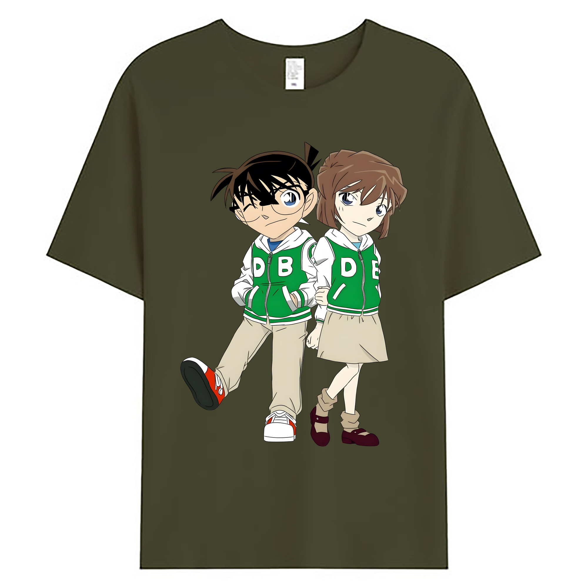（画像用） 名探偵コナン 江戸川 コナン Detective Conan Conan Edogawa 綿100％ メンズ半袖Tシャツ｜肌触りやわらか＆通気性